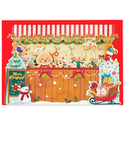 【クリスマス】ホールマーク（Hallmark）　立体クリスマスカード　846961　クリスマストイショップ