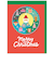 【クリスマス】ホールマーク（Hallmark）　二つ折りクリスマスカード　847159　クリスマスサンタリース