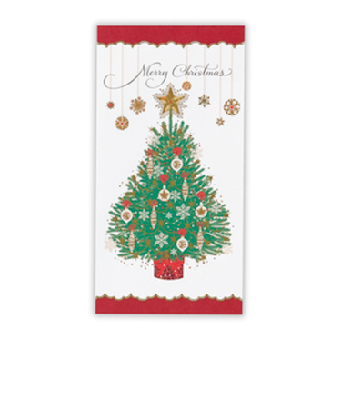 【クリスマス】ホールマーク（Hallmark）　クリスマス金封　848088　グリーンツリー2