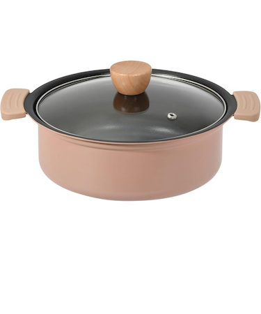 パール金属　　多用途卓上鍋　ガラス蓋ザル付　20cm　HC－896　IH対応