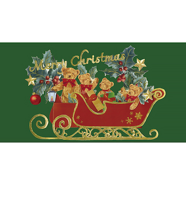 【クリスマス】　アートプリントジャパン　クリスマスポップアップカード　クリスマスベア