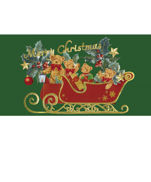 【クリスマス】　アートプリントジャパン　クリスマスポップアップカード　クリスマスベア