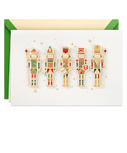 【クリスマス】ホールマーク（Hallmark）　輸入カード　クリスマスカード　シグネチャー　829476　Nutcrackers　Christmas　Card