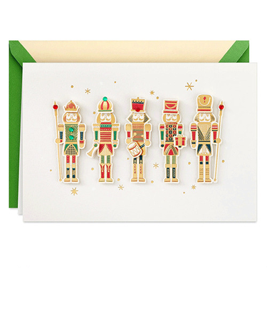 【クリスマス】ホールマーク（Hallmark）　輸入カード　クリスマスカード　シグネチャー　829476　Nutcrackers　Christmas　Card