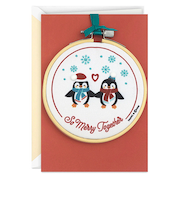 【クリスマス】ホールマーク（Hallmark）　輸入カード　クリスマスカード　シグネチャー　842963　So　Merry　Together　Romantic