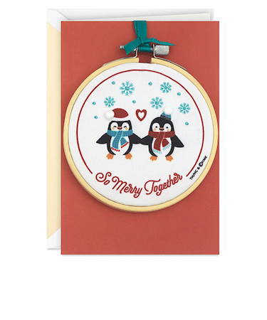 【クリスマス】ホールマーク（Hallmark）　輸入カード　クリスマスカード　シグネチャー　842963　So　Merry　Together　Romantic