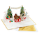 【クリスマス】ホールマーク（Hallmark）　輸入カード　シグネチャー・ペーパー・ワンダー　３Dポップアップクリスマスカード　829445　Santa’s　W