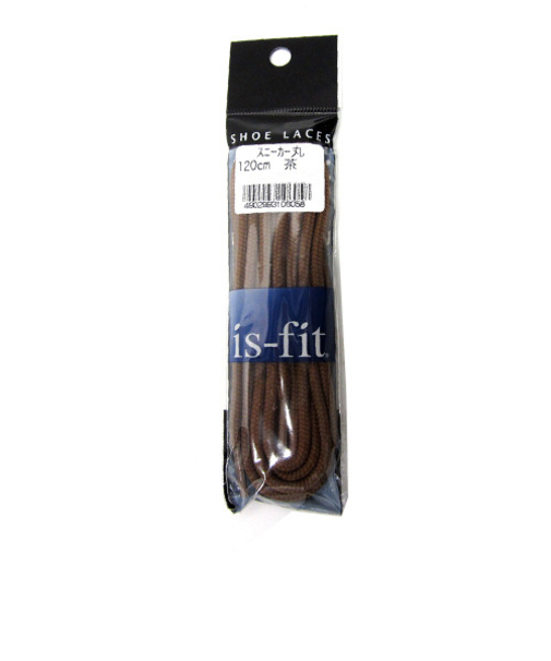 モリト　スニーカー　シューレース　丸　120cm　濃茶