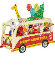 【クリスマス】グリーティングライフ クリスマスパーティーカーカード EC-37 アニマル