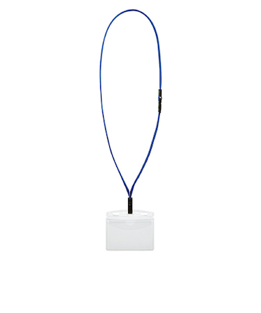 コクヨ（KOKUYO）　名札セット　プロテクト　2つ折　名刺　ナフ－SP195B　青