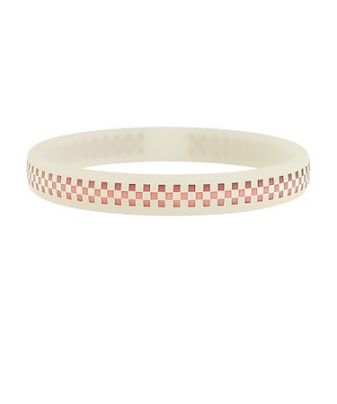 スパークノン　シリコンバンド　市松模様　ライト×ピンク　Mサイズ