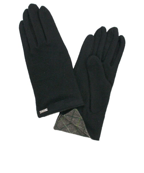 瀬戸内ニット　紳士　ジャージ　カシミヤ入り　裏チェック　3907　ブラック