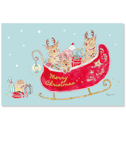 【クリスマス】アクティブコーポレーション トコロコムギ ポストカード CMP-409 そり