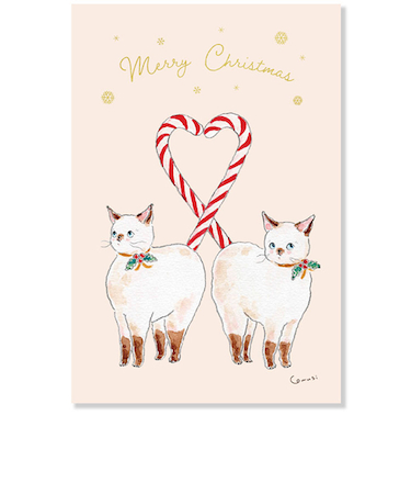 【クリスマス】アクティブコーポレーション　クリスマス　トコロコムギポストカード　CMP－425　キャンディ