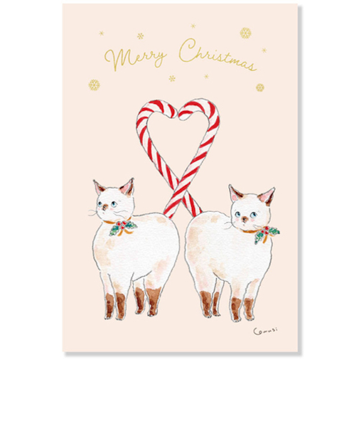 【クリスマス】アクティブコーポレーション　クリスマス　トコロコムギポストカード　CMP－425　キャンディ