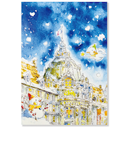 【クリスマス】アクティブコーポレーション 内田新哉 ポストカード SU-424 リトルスター