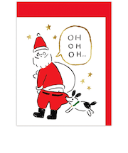 【クリスマス】ホールマーク(Hallmark) クリスマスミニカード ミニ 847289 おっサンタと犬