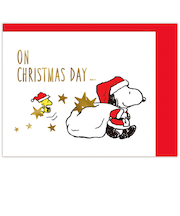 【クリスマス】ホールマーク(Hallmark) クリスマスミニカード スヌーピー 847203 ツリーを飾ってⅡ