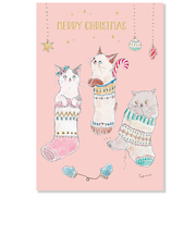 【クリスマス】アクティブコーポレーション　トコロコムギ　ポストカード　CMP－411　くつ下