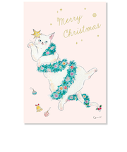 【クリスマス】アクティブコーポレーション　トコロコムギ　ポストカード　CMP－408　白猫