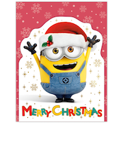 【クリスマス】ホールマーク(Hallmark) クリスマスミニカード ミニオンズ ミニオン 847258 ボブ