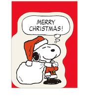 【クリスマス】ホールマーク(Hallmark) クリスマスミニカード スヌーピー 847210 サンタクロース