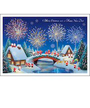 【クリスマス】グリーティングライフ ミニサンタカード S-431