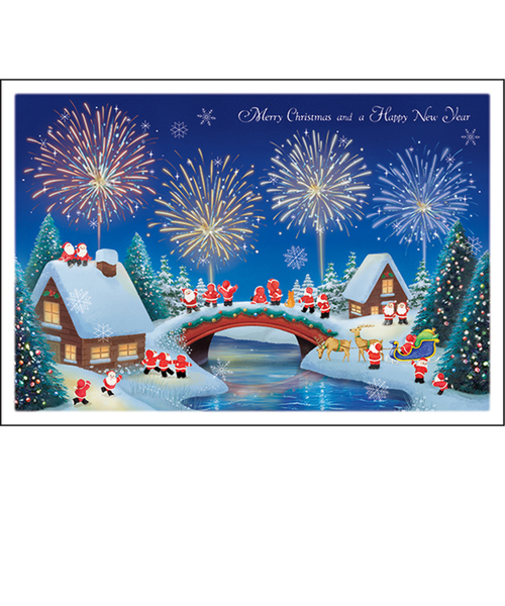 【クリスマス】グリーティングライフ　ミニサンタカード　S－431