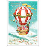 【クリスマス】グリーティングライフ　ミニサンタカード　S－430