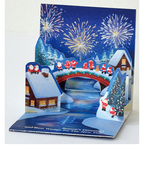【クリスマス】グリーティングライフ　ミニサンタポップアップミニカード　P－271