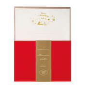 【クリスマス】 包む レターセット H-CL022 スノーウィッシュ