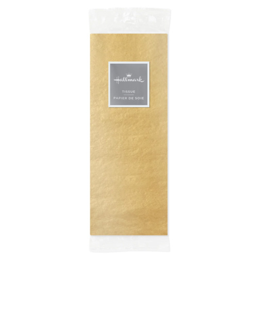 ホールマーク（Hallmark）　輸入ラッピングティッシュ　199TIS1128　832261　ゴールド　5枚入り