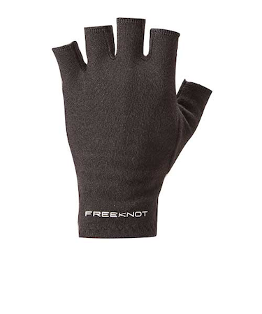 光電子　FREEKNOT　ジッとしていても温かい　インナーグローブ　5本カット　Y4609－S－90　ブラック
