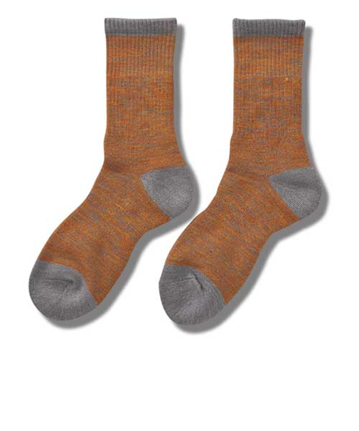 光電子　FREEKNOT　ジッとしていても温かい　レイヤーテック　ミドルソックス　先丸　Y5140－26－16　オレンジ