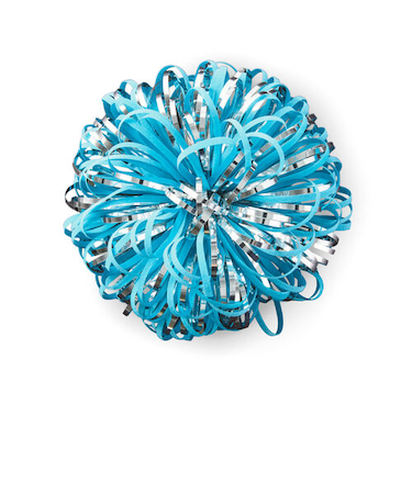 ホールマーク（Hallmark）　輸入ギフトリボン　ループ　399RSB1032　832285　ターコイズ／シルバー