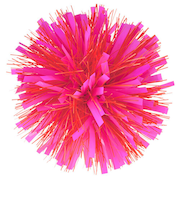 ホールマーク(Hallmark) 輸入ギフトリボン ポンポン 399RSB1207 832391 ピンク/オレンジ