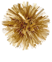 ホールマーク（Hallmark）　輸入ギフトリボン　ポンポン　399RSB1219　832278　ソフトゴールド