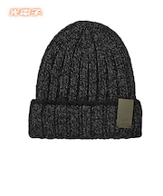 光電子 FREEKNOT ジッとしていても温かい FOURON リブニットワッチ Y3189-F-90 ブラック