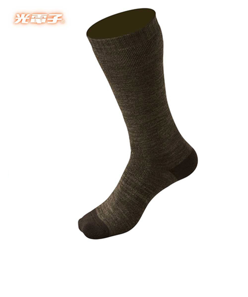 光電子　FREEKNOT　ジッとしていても温かい　レイヤーテック　ソックス　先丸　Y5119－26－64　オリーブ