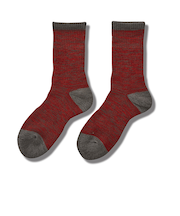 光電子　FREEKNOT　ジッとしていても温かい　レイヤーテック　ミドルソックス　先丸　Y5140－26－40　レッド