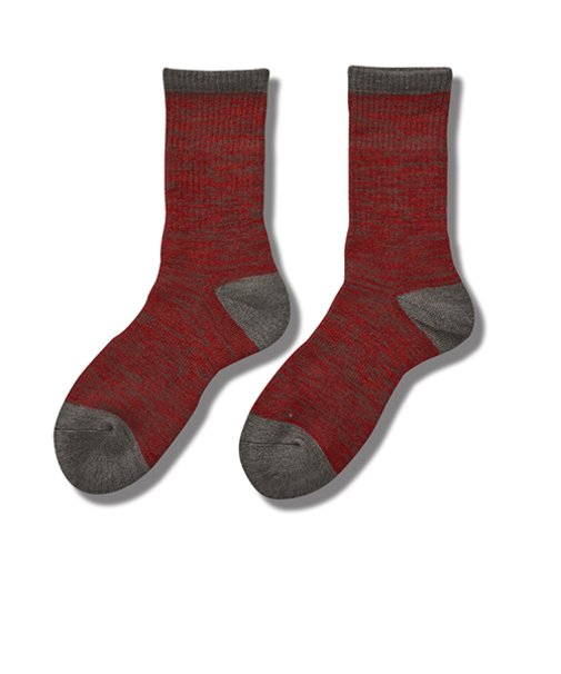 光電子　FREEKNOT　ジッとしていても温かい　レイヤーテック　ミドルソックス　先丸　Y5140－26－40　レッド