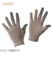 光電子　FREEKNOT　ジッとしていても温かい　レイヤーテック　インナーグローブ　3本カット　Y4611－S－93　チャコール