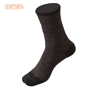 光電子　FREEKNOT　ジッとしていても温かい　レイヤーテック　ミドルソックス　先丸　Y5140－23－90　ブラック