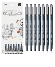 ぺんてる(Pentel) ポイントライナー 7本セット 20P-7STA