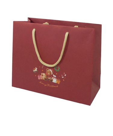 【クリスマス】　ゼットアンドケイ（Z＆K）　キャリーバッグ　クリスマスベア　レッド