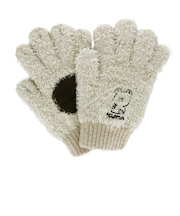 ユビデル　クマ肉球手袋　4121YB233　ベージュ