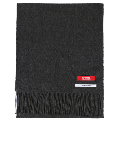 ヘルスニットプロダクト（Healthknit　Product）　マフラー　無地グレー