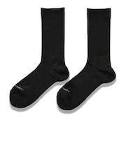 SOLFIBER　FREEKNOT　ジッとしていても温かい　レイヤーテック　ミドルソックス　先丸　Y5145－26－90　ブラック