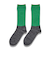 SOLFIBER　FREEKNOT　ジッとしていても温かい　レイヤーテック　バイカラーリブソックス　Y5144－23－60　グリーン