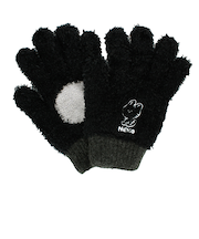 ユビデル　ネコ肉球手袋　4121YB230　ブラック